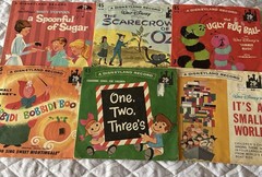 Lot 5 Disneyland 45 Rpm Records Cinderella Mary Poppins Ugly Bug Ball Oz 1962