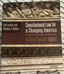 CQ Press Constitutional Law Short Course 4th Ed Epstein Walker Paperback 2008
