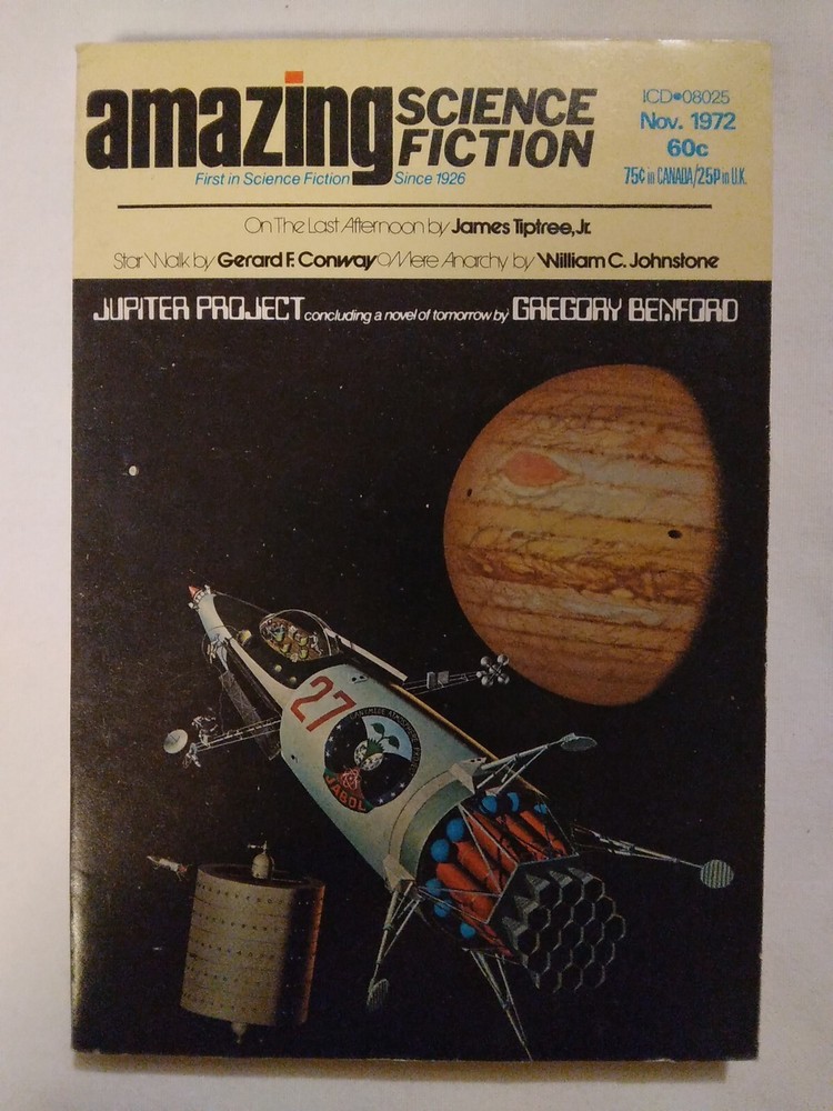 1972 November, Amazing Science Fiction Magazine, Gregory Benford (MH439-6)