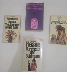 Vtg Hermann Hesse 4 Paperback Book Lot STEPPENWOLF, JOURNEY TO THE EAST & More