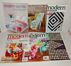 Lot 6 Modern Quilt books mags Quilting patterns Made 3 Modern Patchwork +