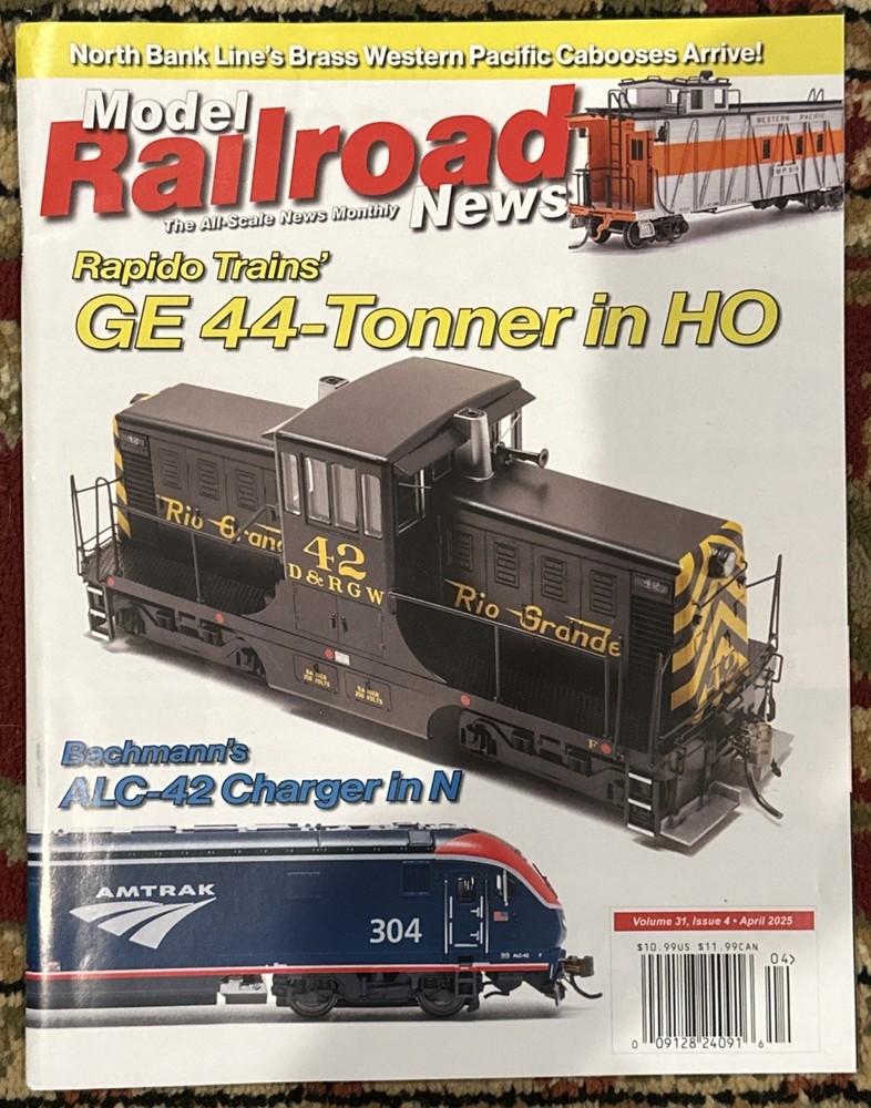MODEL RAILROAD NEWS MAGAZINE April 2025