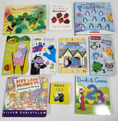 Kids Board Books About Counting Lot Of 10 ABCs 123s Numbers Daycare Preschool