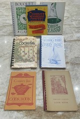 Mid century Spiralbound New England Cookbooks Community/Church Lot Vintage