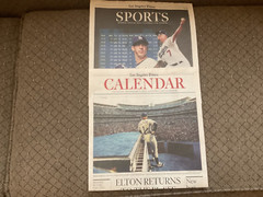 LA DODGERS – LA TIMES SPORTS SECTIONS – LOT OF 22. 2018, 2019, 2020, 2022, 2023