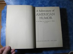 VINTAGE A SUBTREASURY OF AMERICAN HUMOR E.B. White & Katharine White HC 1941