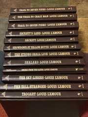 Louis L’Amour Hardcover Book Faux Brown Leather The Strong Shall Live
