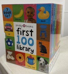Priddy First 100 Library Collection 7 Books Box Set NEW