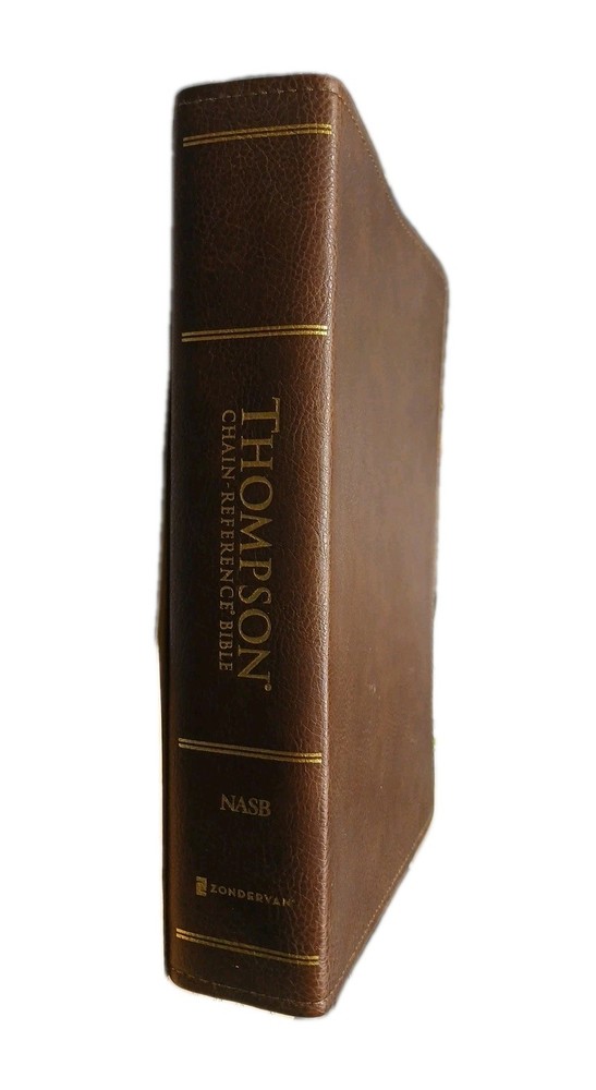 ESV Thompson Chain-Reference Bible Leathersoft Brown Red Letter 1977 Text