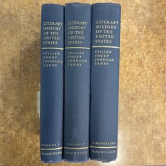 Literary History Of The United States 3 Volume Set Spiller Thorp Johnson Canby