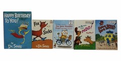 Lot of 5 Vintage Dr. Seuss & Beginner Reader Hardcover Books Richard Scarry Kids