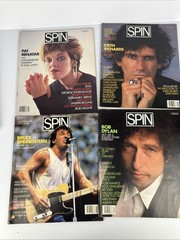 Lot of 34 Spin Magazines 1985 to 1989 Music, Pop Culture Rock History 1980s