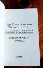 The Devil Reached Toward The Sky (Garrett Graff) 1ST LG PRT ED 2025-NEW, UNREAD!