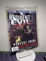 Official Resident Evil 3 Nemesis Versus Books Guide Capcom + Vintage POSTER