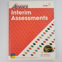 Benchmark Advance Interim Assessments Grade K Paperback