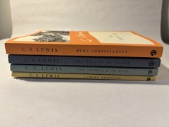 C.S. Lewis trade PB books 4 lot Glory…Grief…Pain…Christianity good cond.