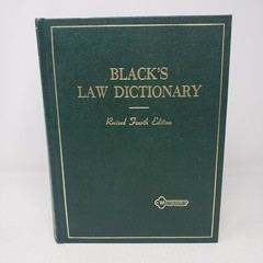 Black’s Law Dictionary by Henry Campbell Black (Revised 4th Edition, 1968, HC)