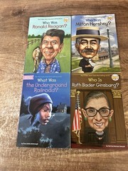 Lot Of 4 Who HQ Books Where Is, What Is, What Was, Paperback Biographies