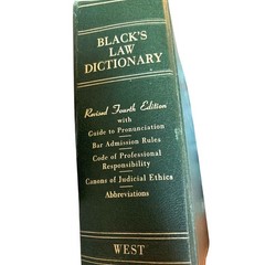 ? Black’s Law Dictionary Revised Fourth Edition by Henry Campbell Black 1968