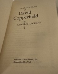 Charles Dickens 2 Book Lot Copperfield / Great Expectations HC VNTG Doubleday
