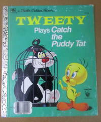 Vintage Looney Tunes Sylvester & Tweety 2 HC Books Plush & PVC Figures
