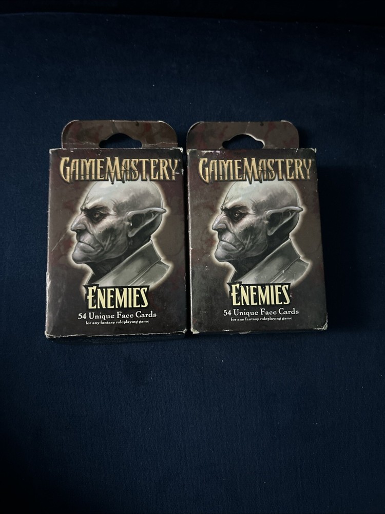 Game Mastery – Enemies Card Pack [ 54 Unique Cards ] Paizo Publishing Lot Of 2