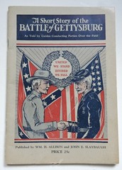 Antique 1926 The Short Story of the Battle of Gettysburg Vtg book booklet