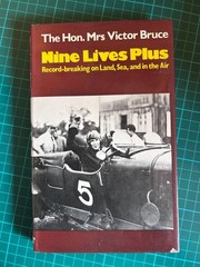 NINE LIVES PLUS MRS VICTOR BRUCE 1977 SIGNED COPY