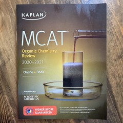 Kaplan Test Prep Ser.: MCAT Organic Chemistry Review 2020-2021, Like New