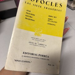 Las siete tragedias” by Sophocles