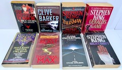 Horror Book Lot of 8 Clive Barker Stephen King Amityville Close Encounters Beast