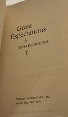 Charles Dickens 2 Book Lot Copperfield / Great Expectations HC VNTG Doubleday