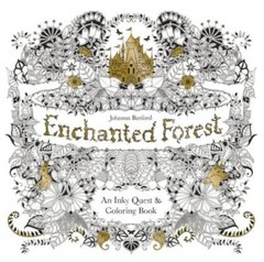 Enchanted Forest: An Inky Quest & Coloring Book – Paperback – GOOD