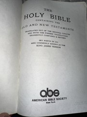 Vintage 1984 Holy Bible King James Version Red Hardcover ABS Edition w/ Ephemera