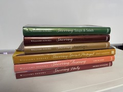 Williams-Sonoma 6 Cookbooks Lot Savoring Spain & Portugal Tuscany Italy Soups…