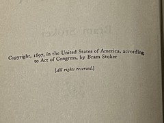 Bram Stoker’s DRACULA – 1897 Grosset & Dunlap Orange Cloth RARE