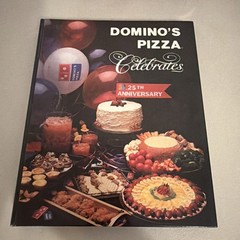 Vintage 1986 Hardcover Domino’s Pizza Celebrates! 25th Anniversary Cook Book/T93