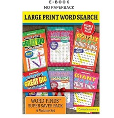KAPPA Super Saver LARGE PRINT Word Search Puzzle Pack -, Kappa Books Publishers