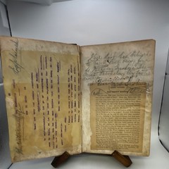 American Bible Society 1843 New Testament Psalms Leather Illustrated Bible Book