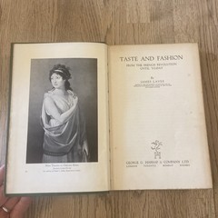 Taste And Fashion, James Laver, George G Harrap And Company Ltd, 1937 HB