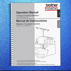 BROTHER 1034DX Compact Overlock Machine Manual HEAVY-DUTY FIXED – TOUGH COVERED