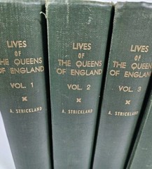 Lives of the Queens of England Agnes Strickland 1851-52 English Princesses HB