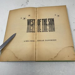 West of the Sun by Edgar Pangborn PB First Edition Very Good 1966
