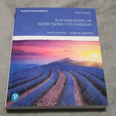 Pearson Foundations of Addictions Counseling 4th Ed Capuzzi Stauffer PB 2019