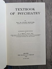 Textbook of Psychiatry Gryphon Editions Eugen Bleuler 1988 Leather Bound Gilt