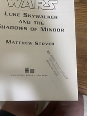 Luke Skywalker and the Shadows of Mindor by Matthew Stover – 2008 -First Edition