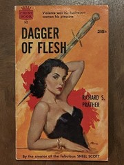 Crime gga Vintage Pb, Dagger Of Flesh by Prather, Crest Book 142, 1956, VG+