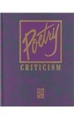 Poetry Criticism Hardcover Thomson Gale Staff