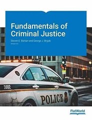 Fundamentals of Criminal Justice, – Paperback, by Steven E. Barkan; – Very Good