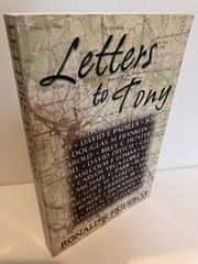 LETTERS TO TONY by Ronald S. Figueroa 1st Edition Inscribed 2003 Fine Vietnam
